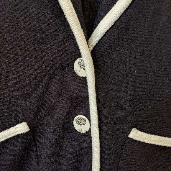 Anthropologie MOTH Joliet Black Knit Blazer - Picture 2 of 6